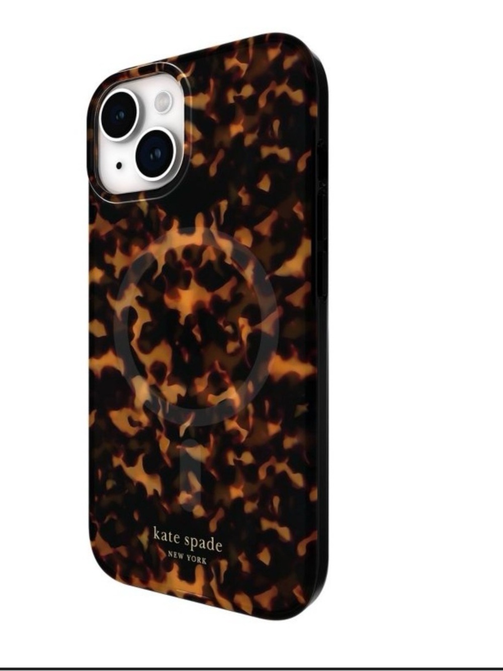 kate spade Tortoiseshell iPhone Case - chetah print for 15,14,13 iPhone